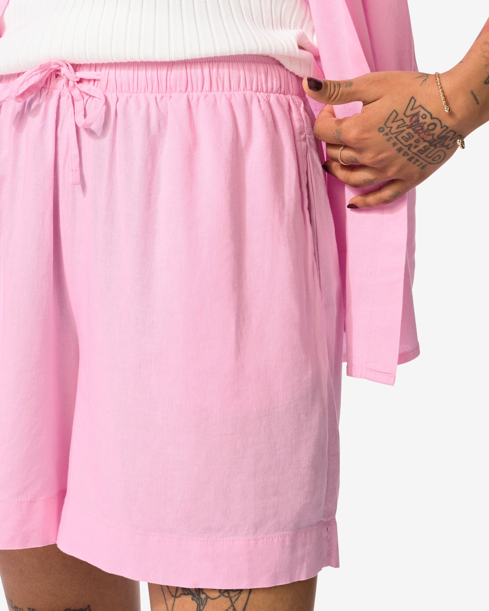 dames korte broek Tatum lila lichtroze - 36248965LIGHTPINK - HEMA