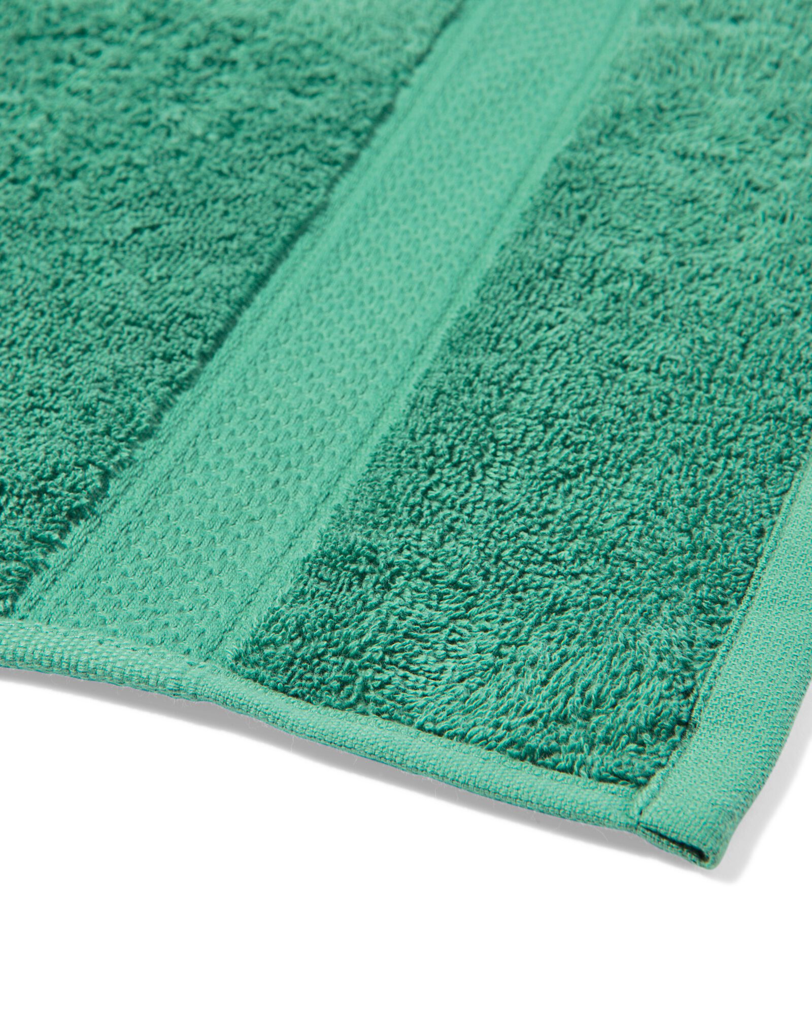 serviettes de bain - qualit&eacute; &eacute;paisse vert moyen serviette 50 x 100 - 5282870 - HEMA