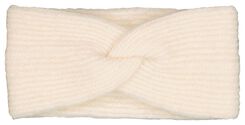 Stirnband mit Wolle, drapiert, weiß - 16440029 - HEMA