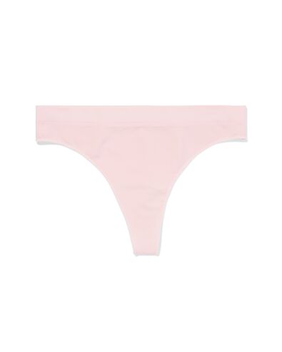 Nahtloser Damenstring aus Mikrofaser hellrosa hellrosa - 19606454LIGHTPINK - HEMA