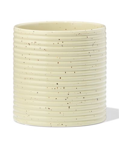 Blumentopf ⌀ 13 x 13,4 cm, Keramik, Streifen, Braun - 13325076 - HEMA