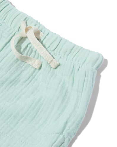 Newborn-Set, Shirt und Shorts, Musselin grün 62 - 33400123 - HEMA