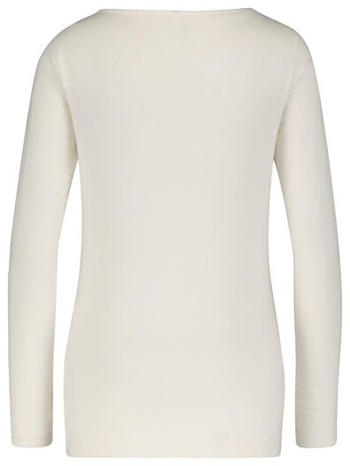 Damen-Shirt, U-Boot-Ausschnitt eierschalenfarben L - 36359859 - HEMA