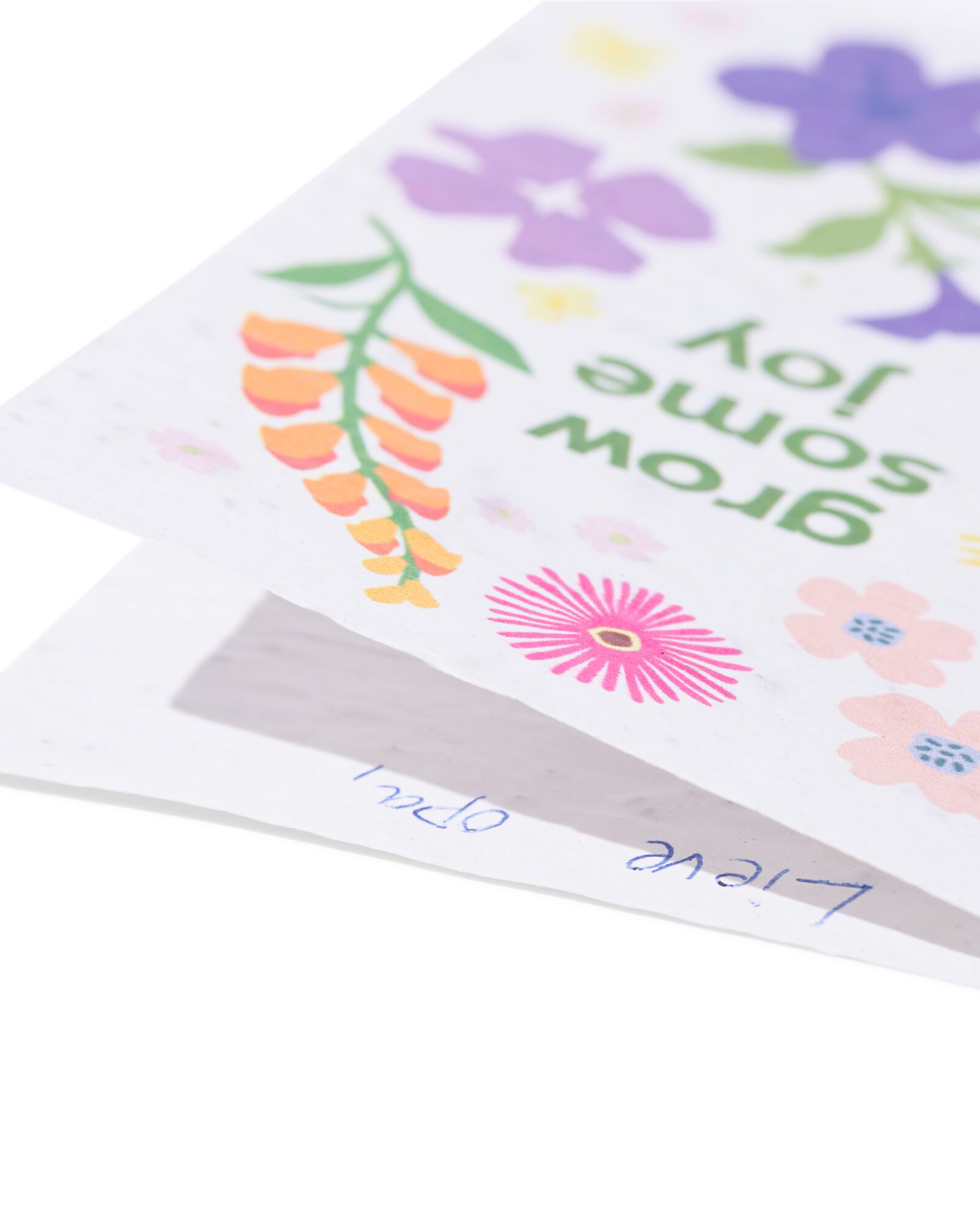 Gl&uuml;ckwunschkarte &bdquo;grow some joy&ldquo; mit Saatgut - 41800633 - HEMA