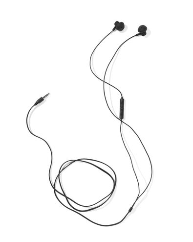 oortjes half in-ear premium zwart - 39680033 - HEMA