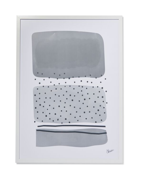 fotolijst 50x70 hout wit wit 50 x 70 - 2000000411 - HEMA