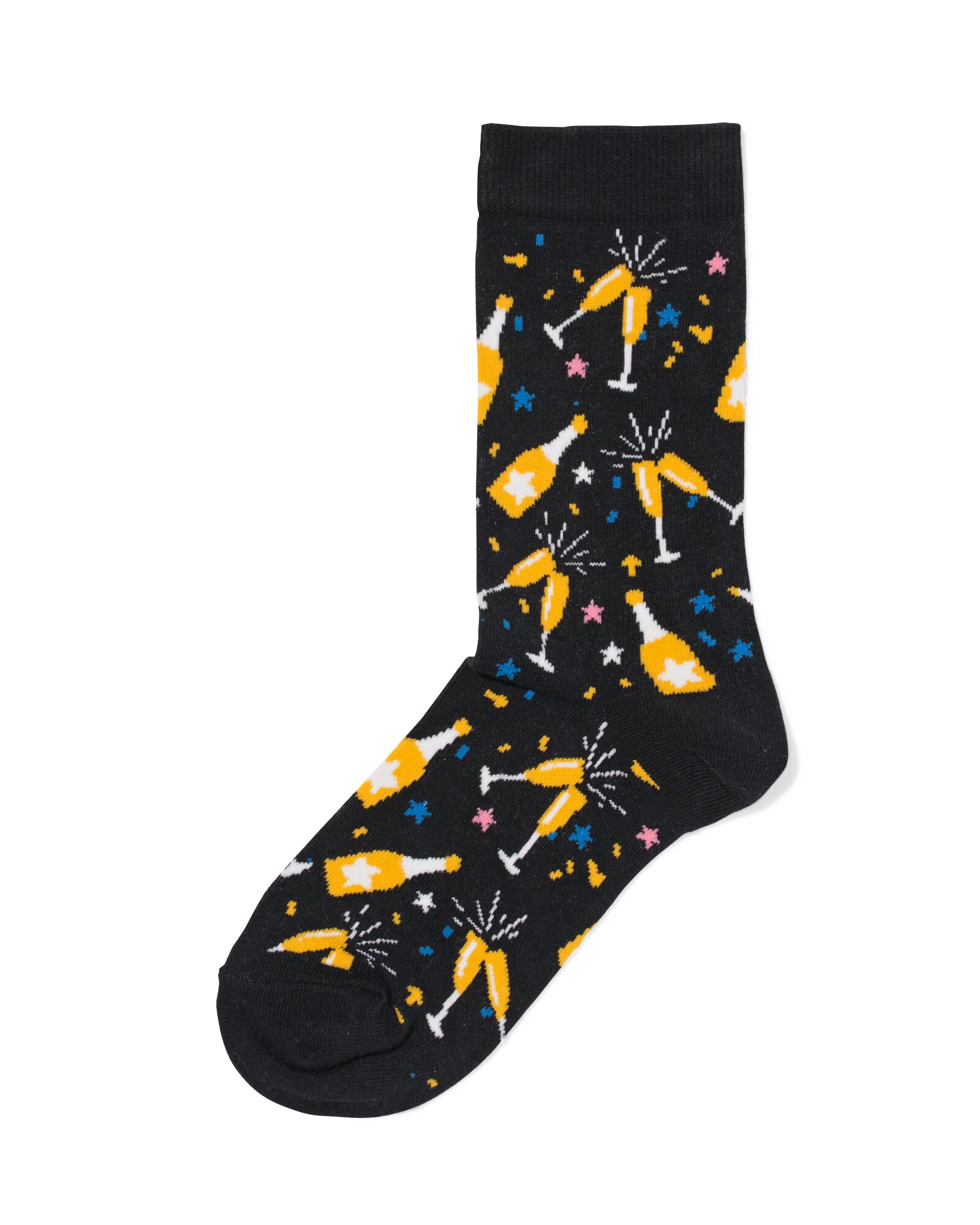 Socken, mit Baumwolle, Cheers schwarz schwarz - 1000029355 - HEMA