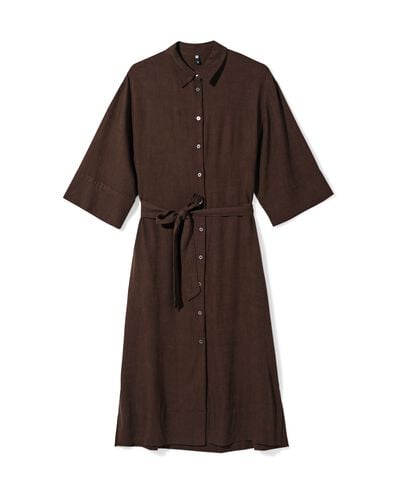 Damenkleid Dawn, Midil&auml;nge, Regular Fit dunkelbraun dunkelbraun - 36207920DARKBROWN - HEMA