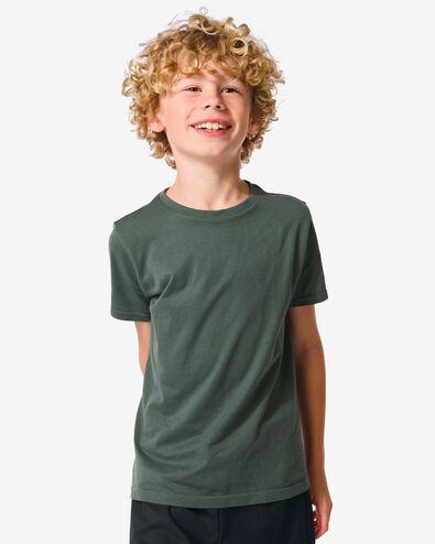 Kinder-Sportshirt, nahtlos grün 146/152 - 36090288 - HEMA