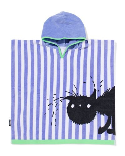 Siepie kinder strandponcho 60x60cm velours - 5250050 - HEMA