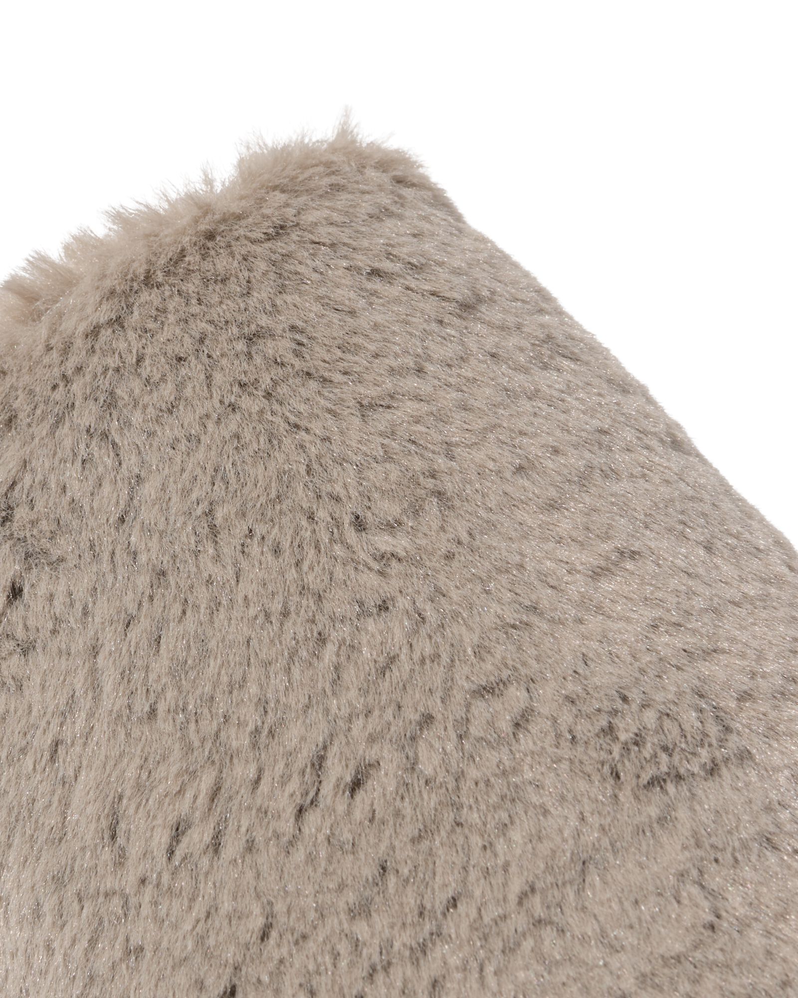 damessloffen imitatiebont beige taupe - 34800070TAUPE - HEMA