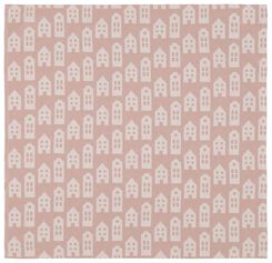 Geschirrtuch, 65 x 65 cm, Baumwolle, rosa, Häuser - 5420091 - HEMA