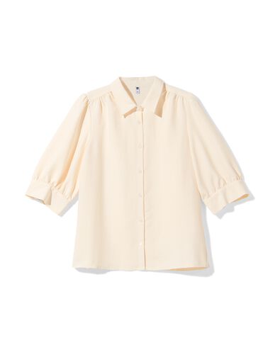 damesblouse Dakota gebroken wit - 36203070OFFWHITE - HEMA