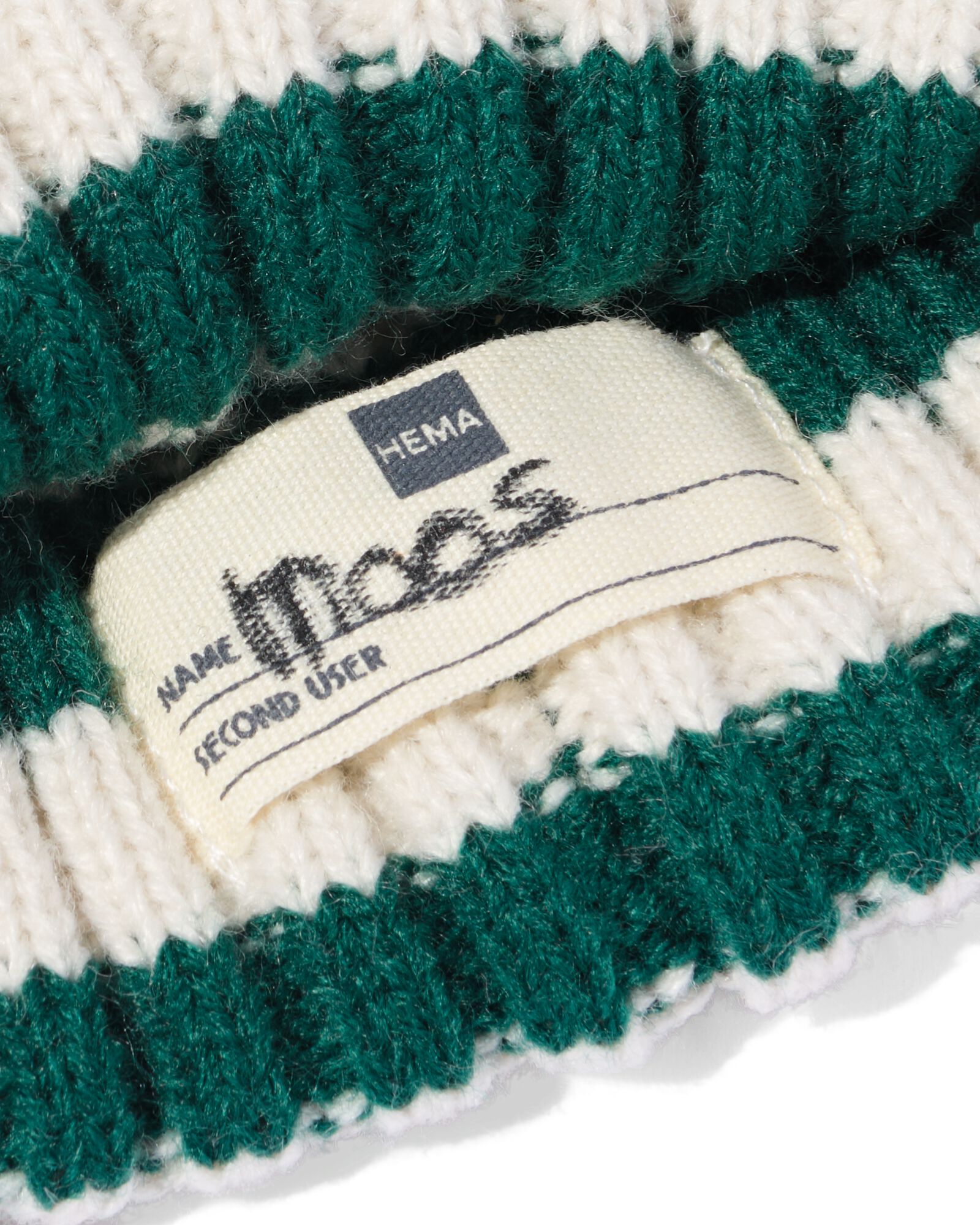 bonnet pour b&eacute;b&eacute; &agrave; rayures vert - 33270430GREEN - HEMA