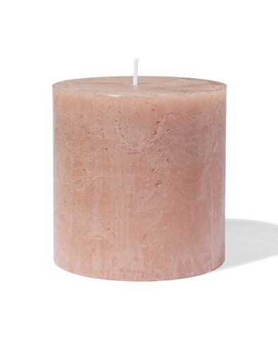 bougies rustiques marron 10 x 10 - 13504014 - HEMA