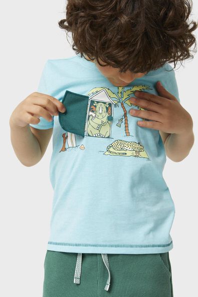 Kinder-T-Shirt, Strand meerblau - 1000027888 - HEMA
