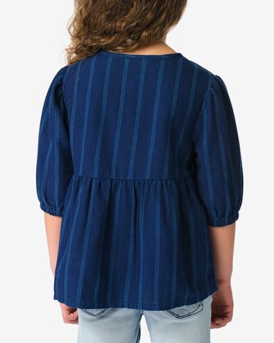 Kinderbluse gestreift dunkelblau dunkelblau - 30814816DARKBLUE - HEMA