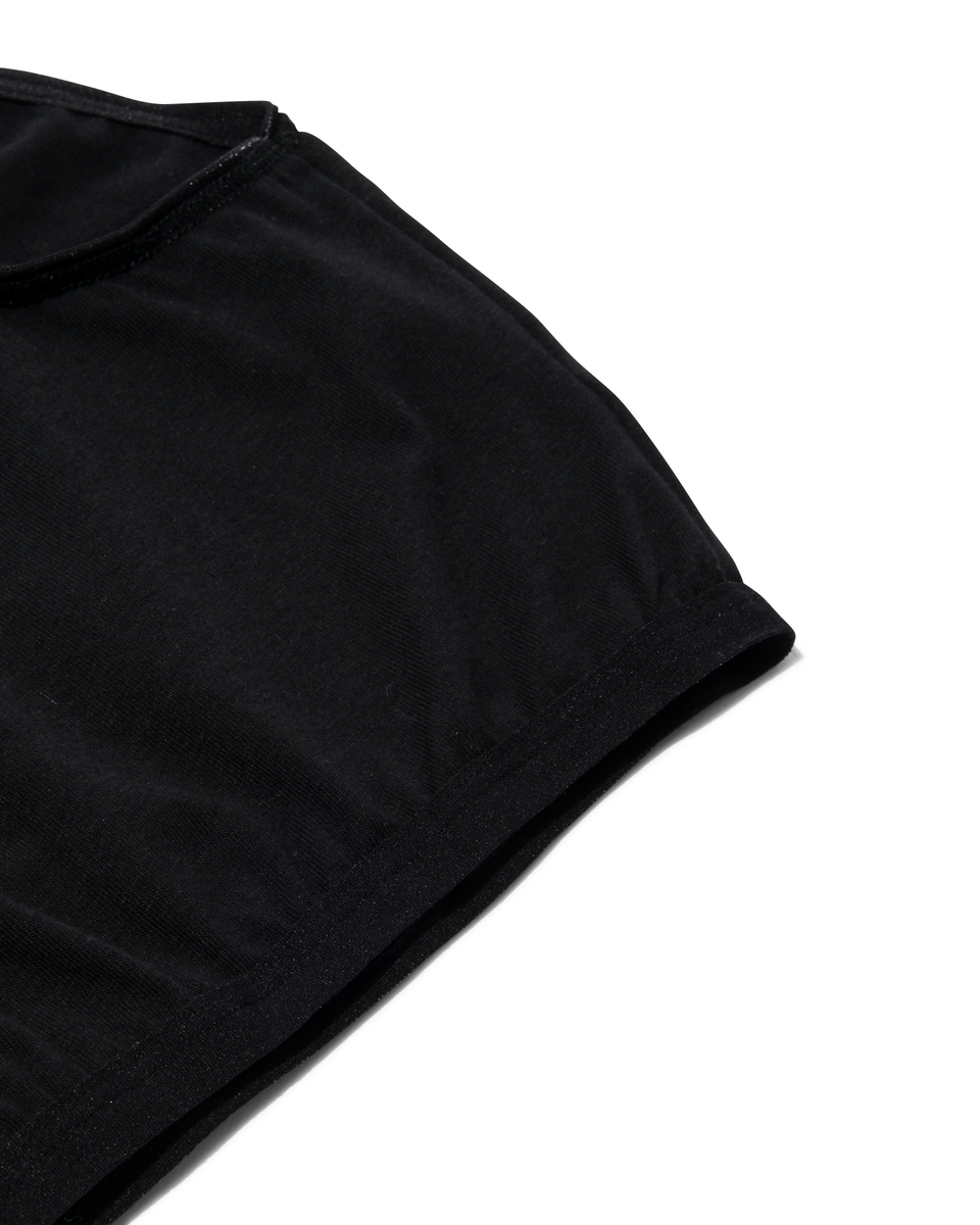 3 slips taille haute femme coton noir noir - 1000006536 - HEMA