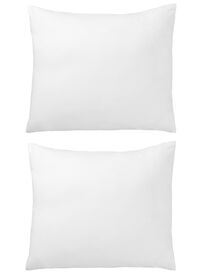 taies d'oreiller - jersey coton blanc blanc - 1000014033 - HEMA