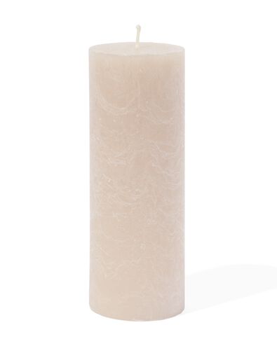 bougies rustiques naturel 7 x 19 - 13503015 - HEMA