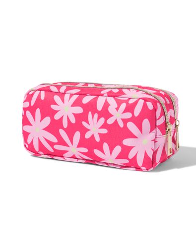 trousse à crayons à fleurs avec double fermeture éclair  - 14511015 - HEMA