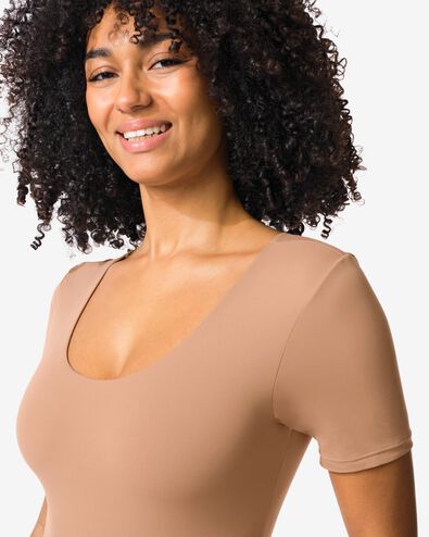 damesbody smoothing lichtbruin lichtbruin - 21500716LIGHTBROWN - HEMA