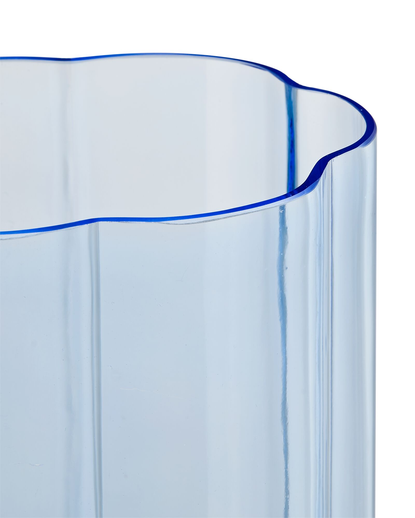 vase ⌀15x30cm verre en forme de fleur - 25800084 - HEMA