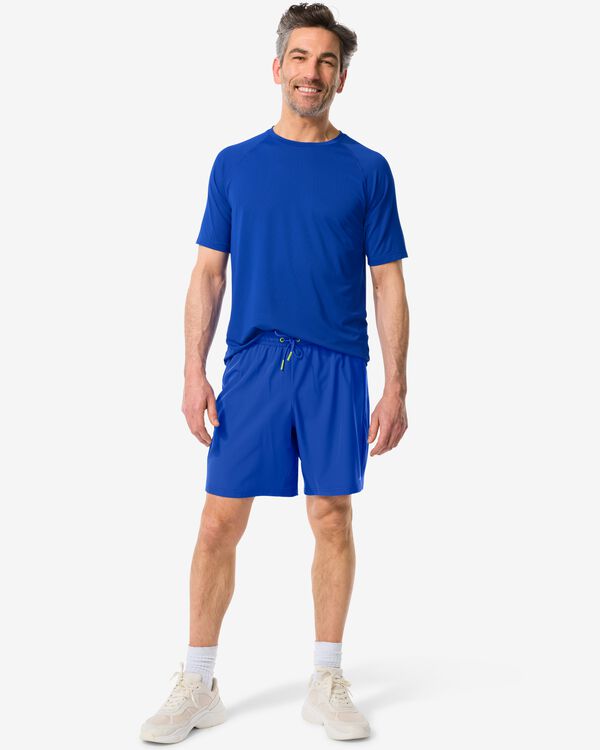 kurze Herren-Sporthose blau blau - 36030425BLUE - HEMA