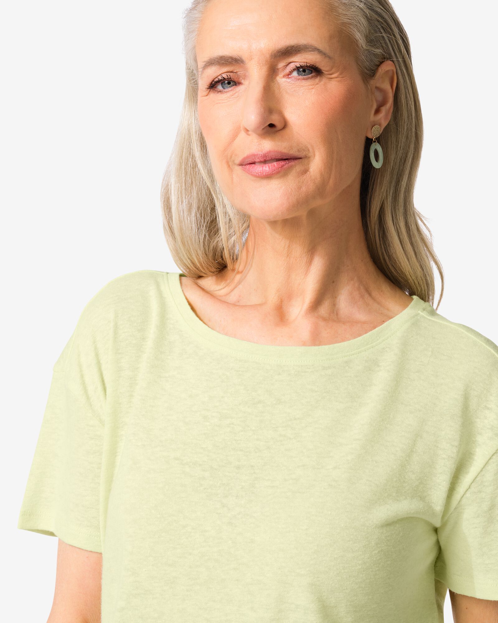 Damen-T-Shirt Evie hellgr&uuml;n hellgr&uuml;n - 36210740LIGHTGREEN - HEMA