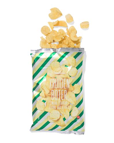 chips nervur&eacute;es au beurre aux herbes 125 g - 10660104 - HEMA