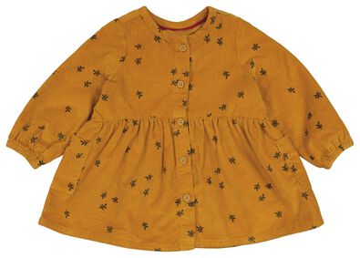 Baby-Kleid, Cordsamt gelb - 1000025468 - HEMA