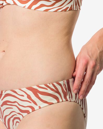 Damen-Bikinihose Mila mit Zebramuster  eierschalenfarben eierschalenfarben - 22360390OFFWHITE - HEMA