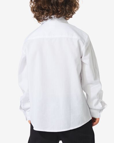 Takkie kinderoverhemd wit - 30707114WHITE - HEMA