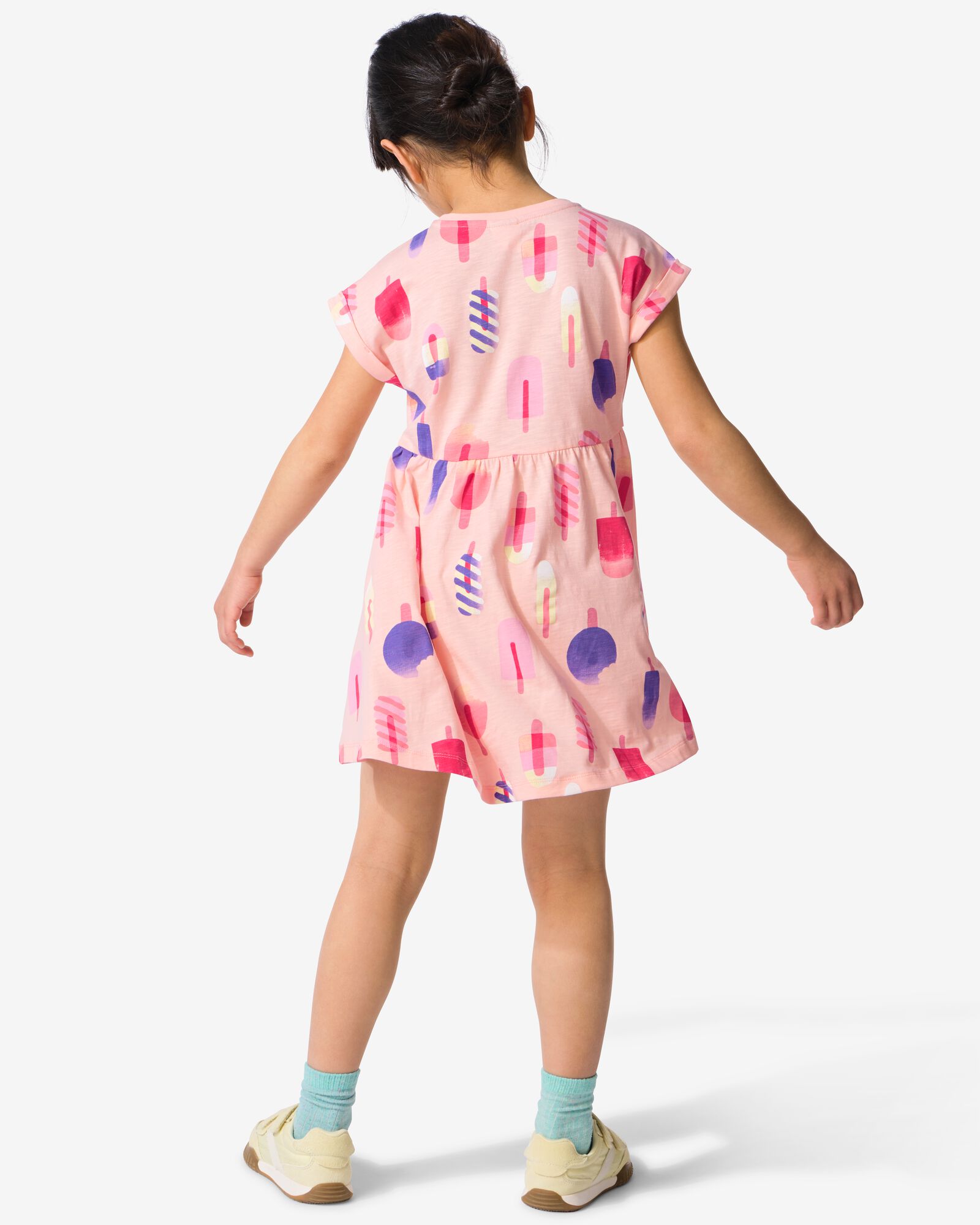 kinderjurk A-lijn ijsjes lichtroze lichtroze - 30865900LIGHTPINK - HEMA
