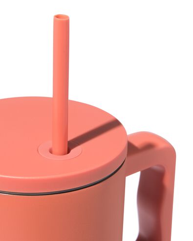 gobelet avec paille 900 ml inox terra - 80650266 - HEMA