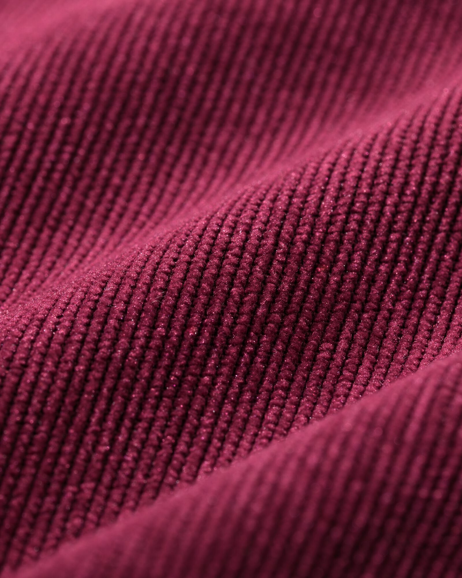 Kinderpulli gerippt, kurzes Modell  weinrot - 30821546WINERED - HEMA