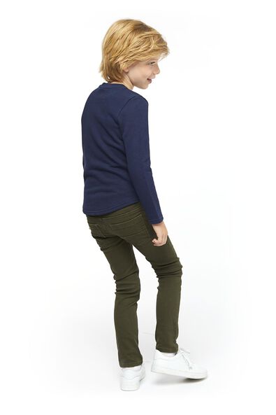 jean enfant - modèle skinny vert armée - 1000020375 - HEMA