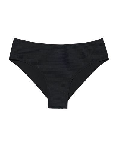 dames brazilian micro met mesh zwart - 19670214BLACK - HEMA
