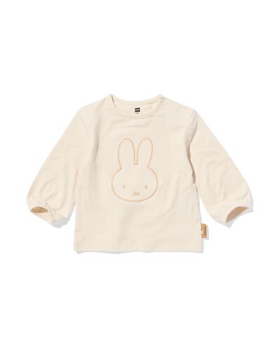 nijntje newborn T-shirt jersey ecru ecru - 33440820ECRU - HEMA
