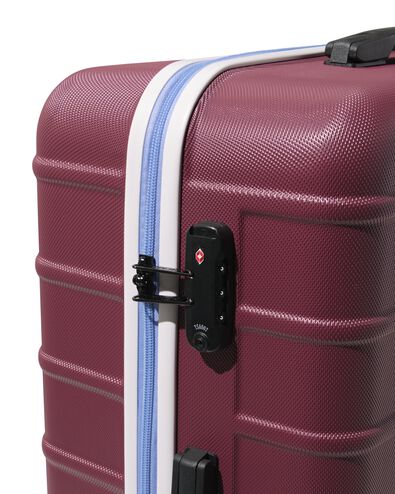 valise ABS 51x28x76cm 90L bordeaux - 18670036 - HEMA