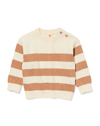 Babypullover, gestreift braun braun - 33173170BROWN - HEMA
