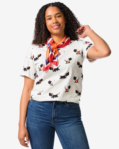 Takkie dames T-shirt jersey WK wit wit - 36208730WHITE - HEMA