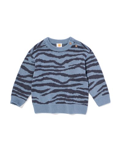 pull b&eacute;b&eacute; z&egrave;bre bleu - 33167670BLUE - HEMA
