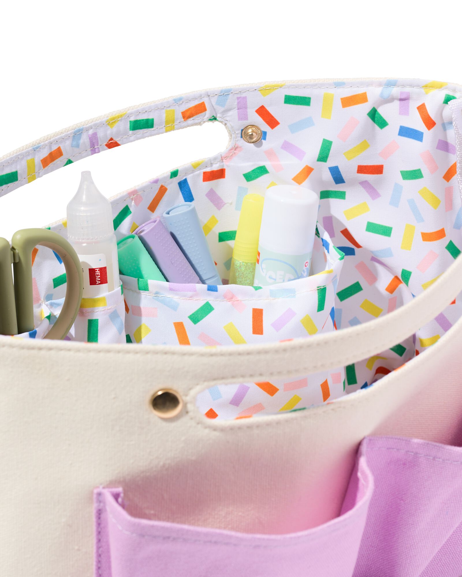 trousse XL confettis - 15900269 - HEMA