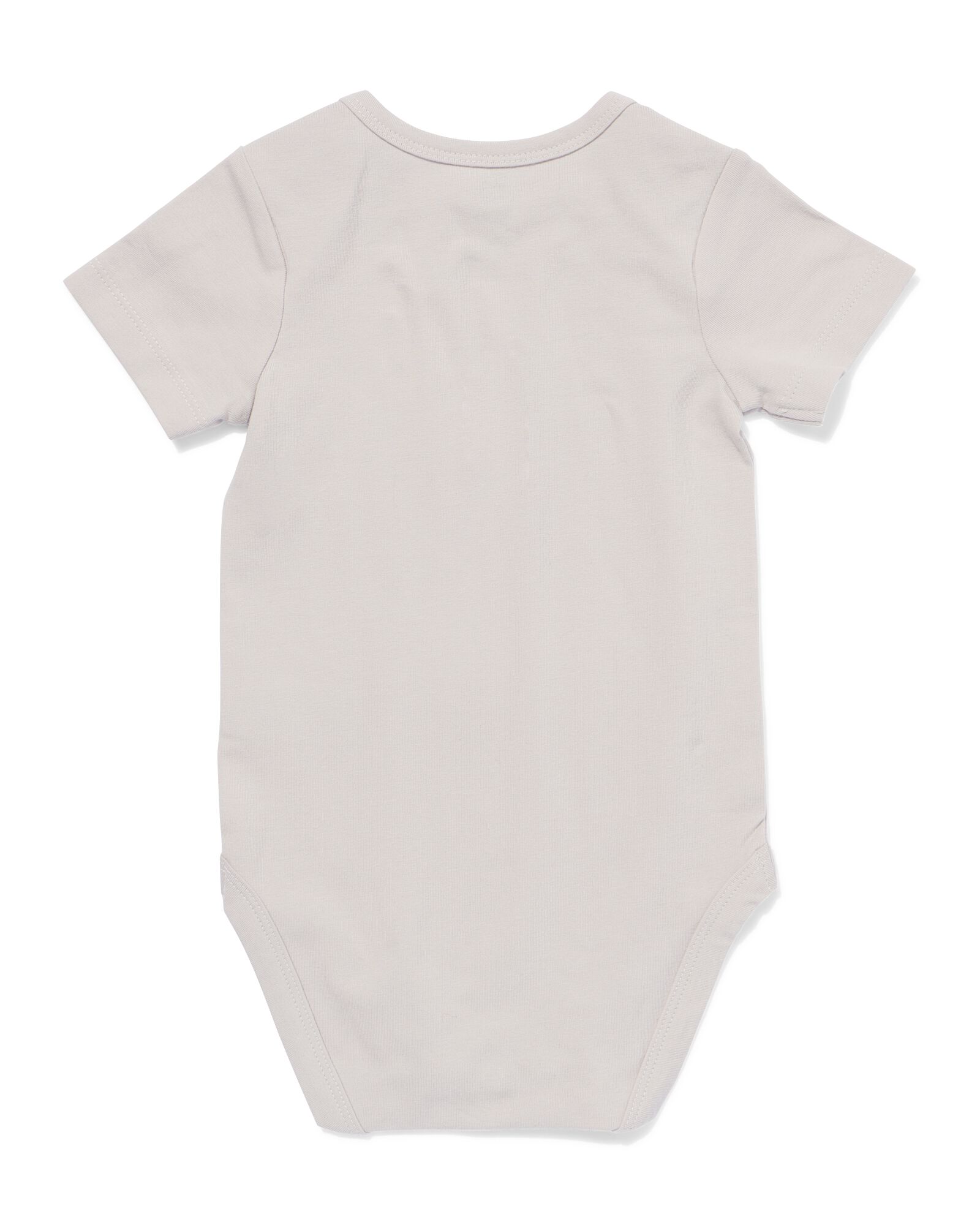 baby meegroei body lichtgrijs lichtgrijs - 33300260LIGHTGREY - HEMA