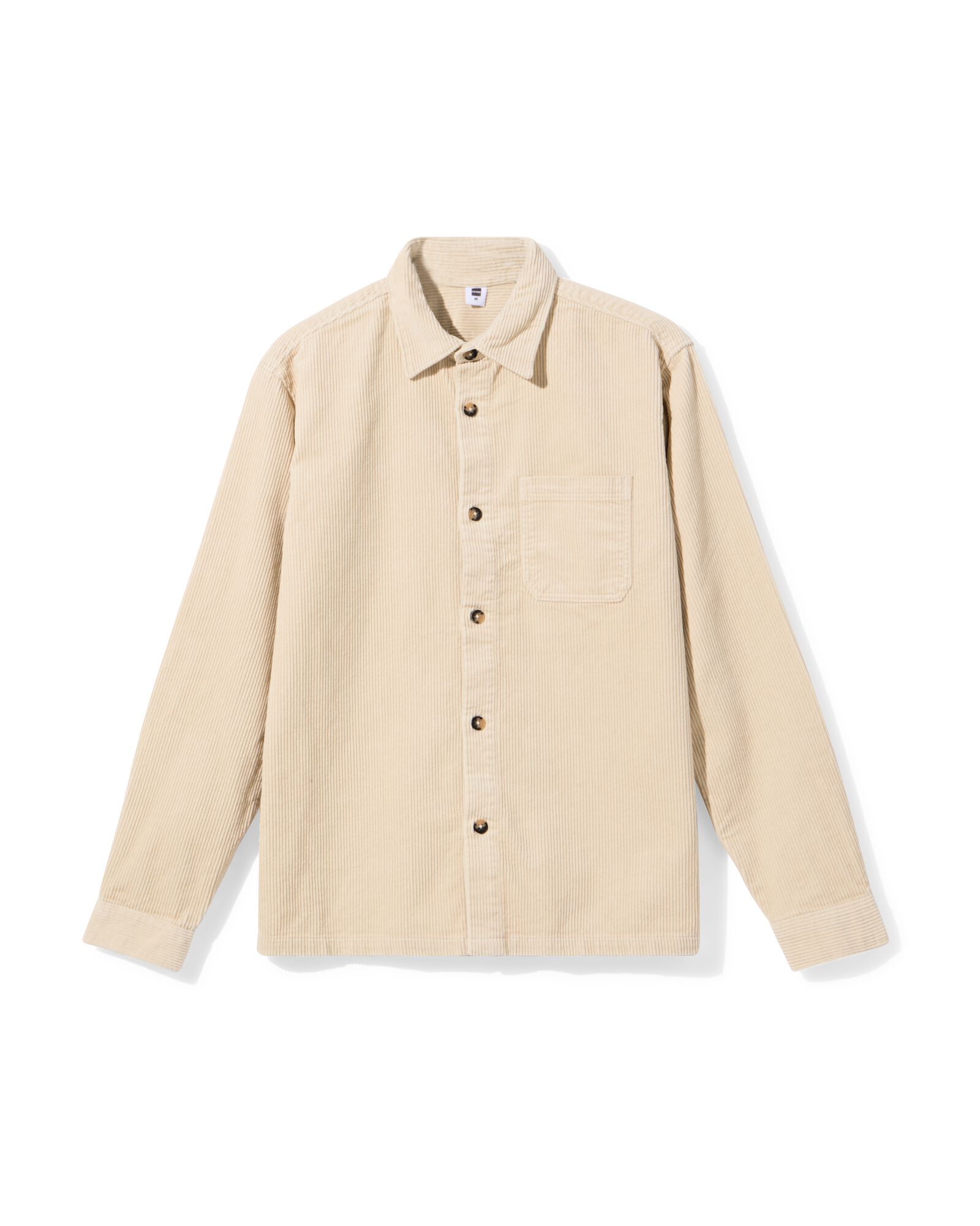 herenovershirt Stef Corduroy beige - 2101820BEIGE - HEMA