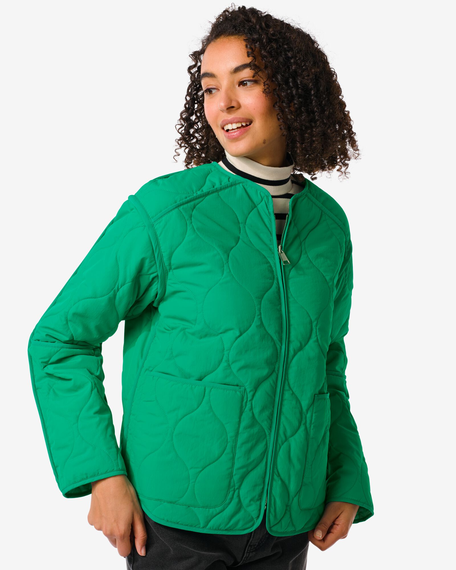 hema manteau réversible femme eloise avec manches zippées vert (vert)