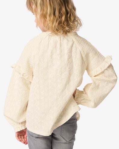 kinderblouse ecru ecru - 30837704ECRU - HEMA