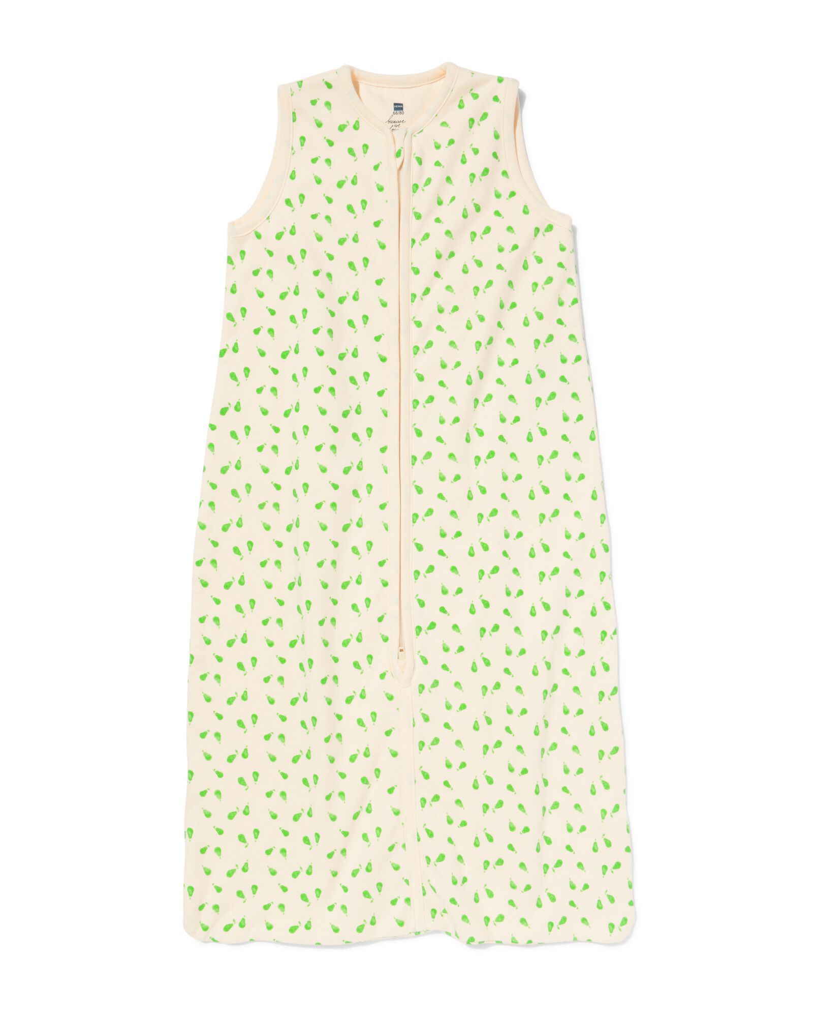 gigoteuse b&eacute;b&eacute; sans manches coton 1 tog poires beige beige - 33302260BEIGE - HEMA