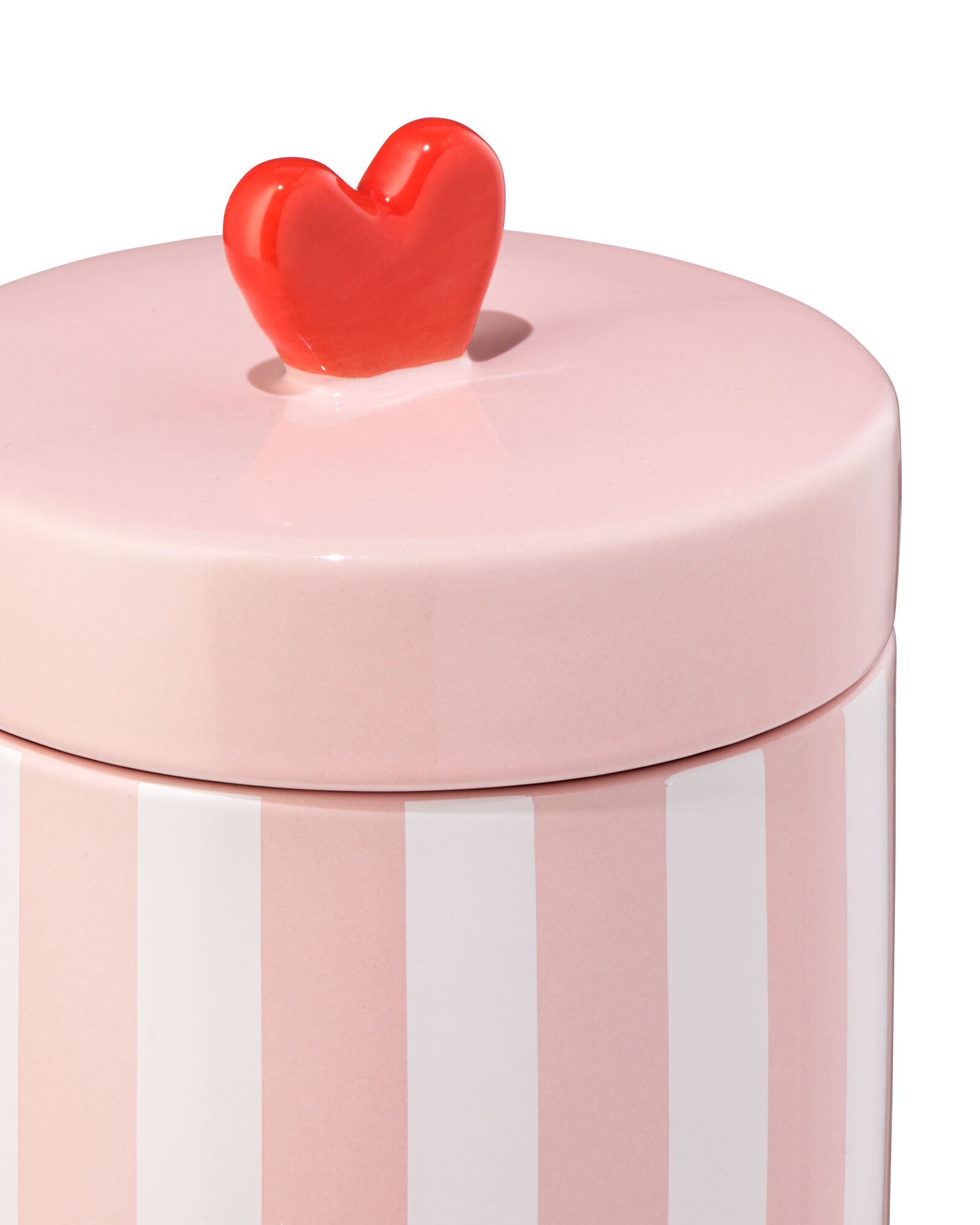 koekjespot ⌀10x15cm keramiek liefde - 60800236 - HEMA